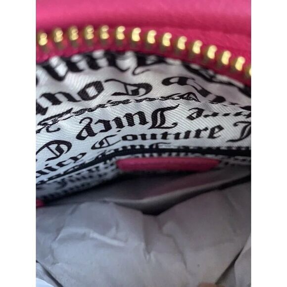 Juicy Couture Beach Tote Pink Flash Terry Cloth Embroidered Logo Bag Purse NEW - Picture 13 of 13